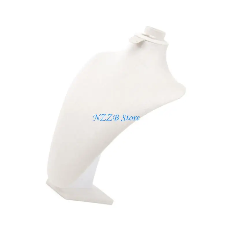 

T21F Portable Lint Jewelry Storage Bust for Necklaces Stylish Display Stand with Elegant Color Accessory for Storefronts
