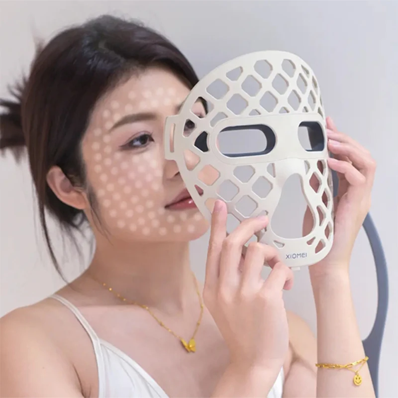 Skin LED Light Therapy Face Mask Red Light Therapy Treatment Device Anti-Aging Face Mask for Wrinkle Reduction