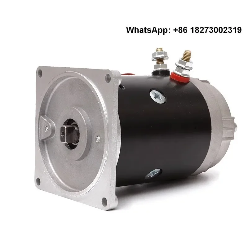 12V 24V 48V hydraulic pump station electric vehicle power motor 1.2KW DC motor square 0.8KW