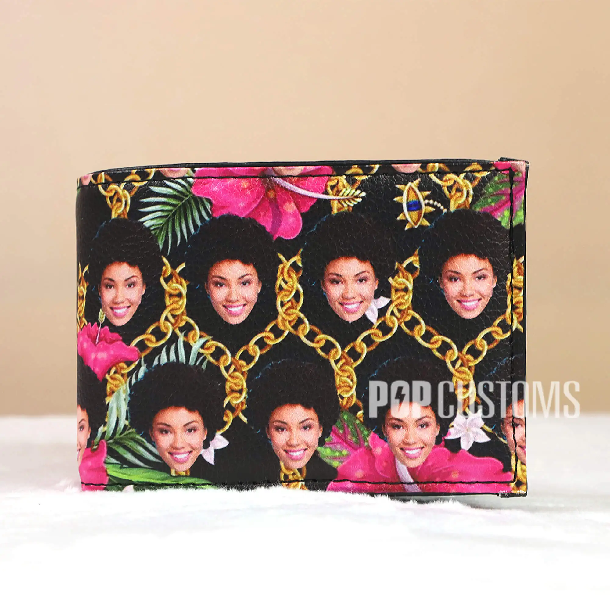 

Personalized Custom Wallet,Print Your Photo or Logo Wallet Gift for Men, Men's Minimalist PU Leather Wallet Paper Folded Wallet