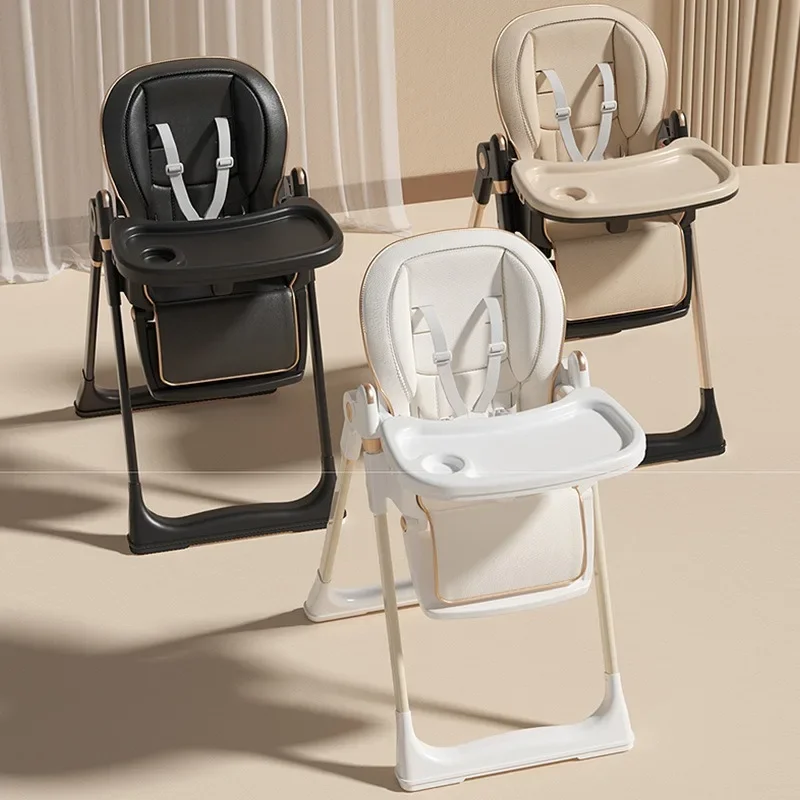 Folding Baby Dining Eating Chair Adjustable Convertible Infant Dinner Chair Portable 3 in 1 Dinner Chair