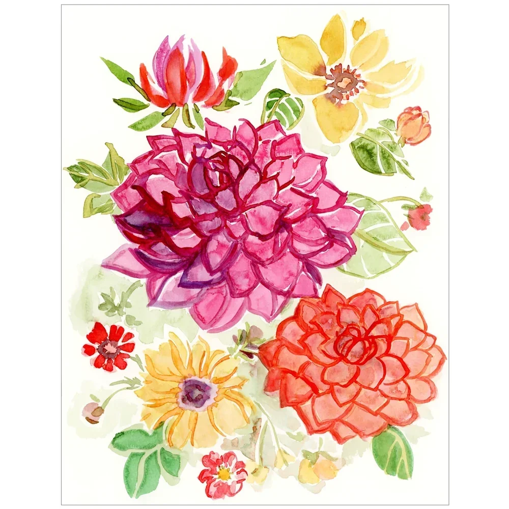 ATC Monteith and Dahlias Large Stencil For DIY Scrapbooking Crafts Maker Photo Album Template Handmade Decoration 2026 New - view 3