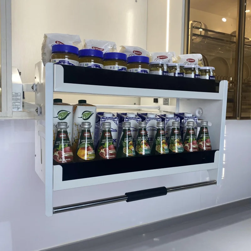 سحب أسفل الرف المطبخ رفع سلة خزانة سلة أوتوماتيكية مصعد سلة درج