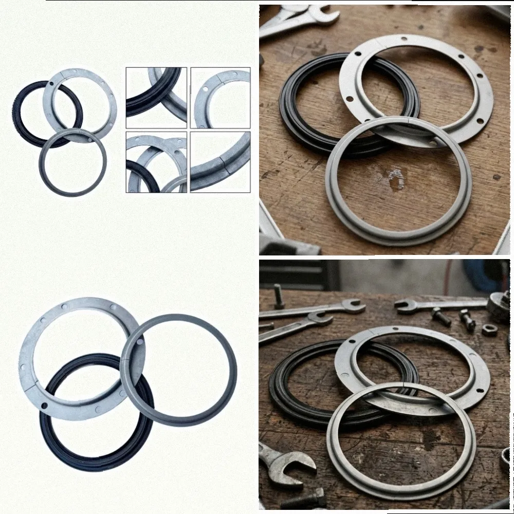 For Off-road Driving Steering Knuckle Seal Kit Suspension Seal Kit Black Silver Quick Installation High Durability