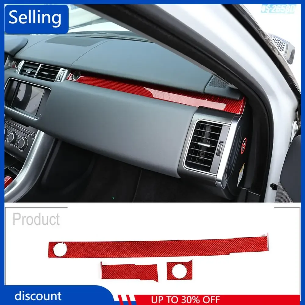 Real 100% Carbon Fiber Passenger Decoration Trim For Range Rover Sport RR Sport 2014-2019 Left Hand Drive Accessories fast