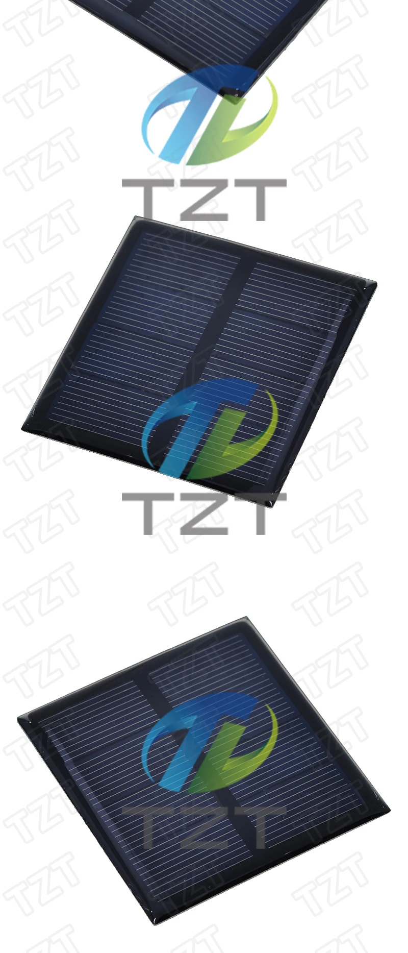 TZT 1/3/5PCS Solarzelle 2V 150mA 0,3W 60*60MM Solarsystem DIY für Batterie-Handy-Ladung, polykristallines Solarpanel – Detail 9