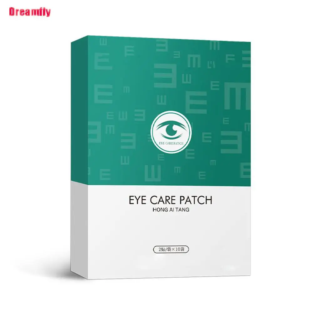 20 adet göz bandı pelin rölyef göz rahatsızlık kaldırma yorgunluk göz bakımı uyku göz maskesi dokunmamış soğuk Compress s göz bandı