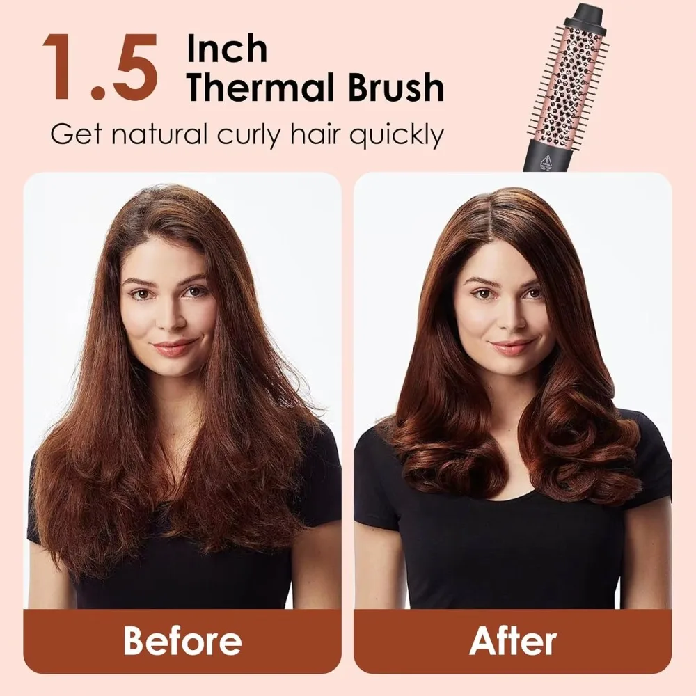 Smart Constant Temperature Hair Curler Comb, Auto Curling Brush Straightener for Home Daily Hair Styling