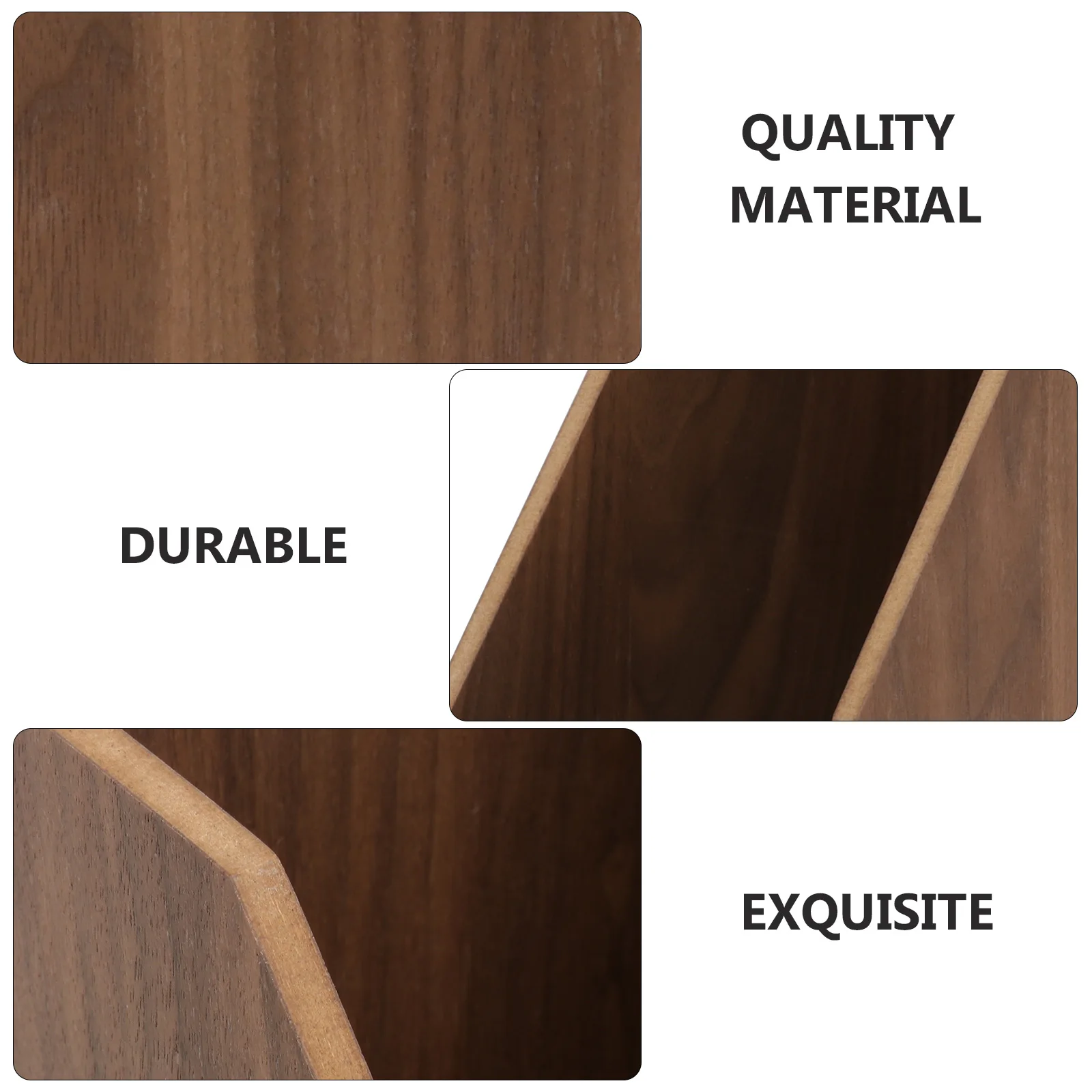 

Wooden Storage Box Book ganizer Large Capacity File Container Desk Home Office Classroom Library Modern Decoration Smooth Edge