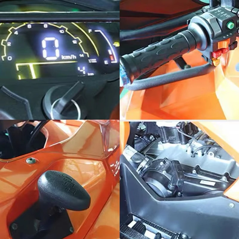 Hot Selling 350cc CVT Electric Snow Scooter Snowmobile China 80km/h Speed Automatic Chain Drive 4WD for Winter Sports