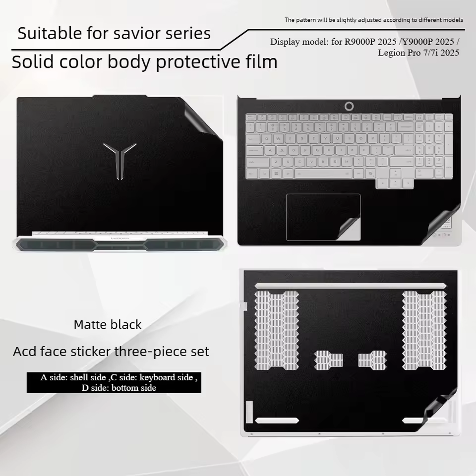 레노버 리전 보호필름 부착 모습