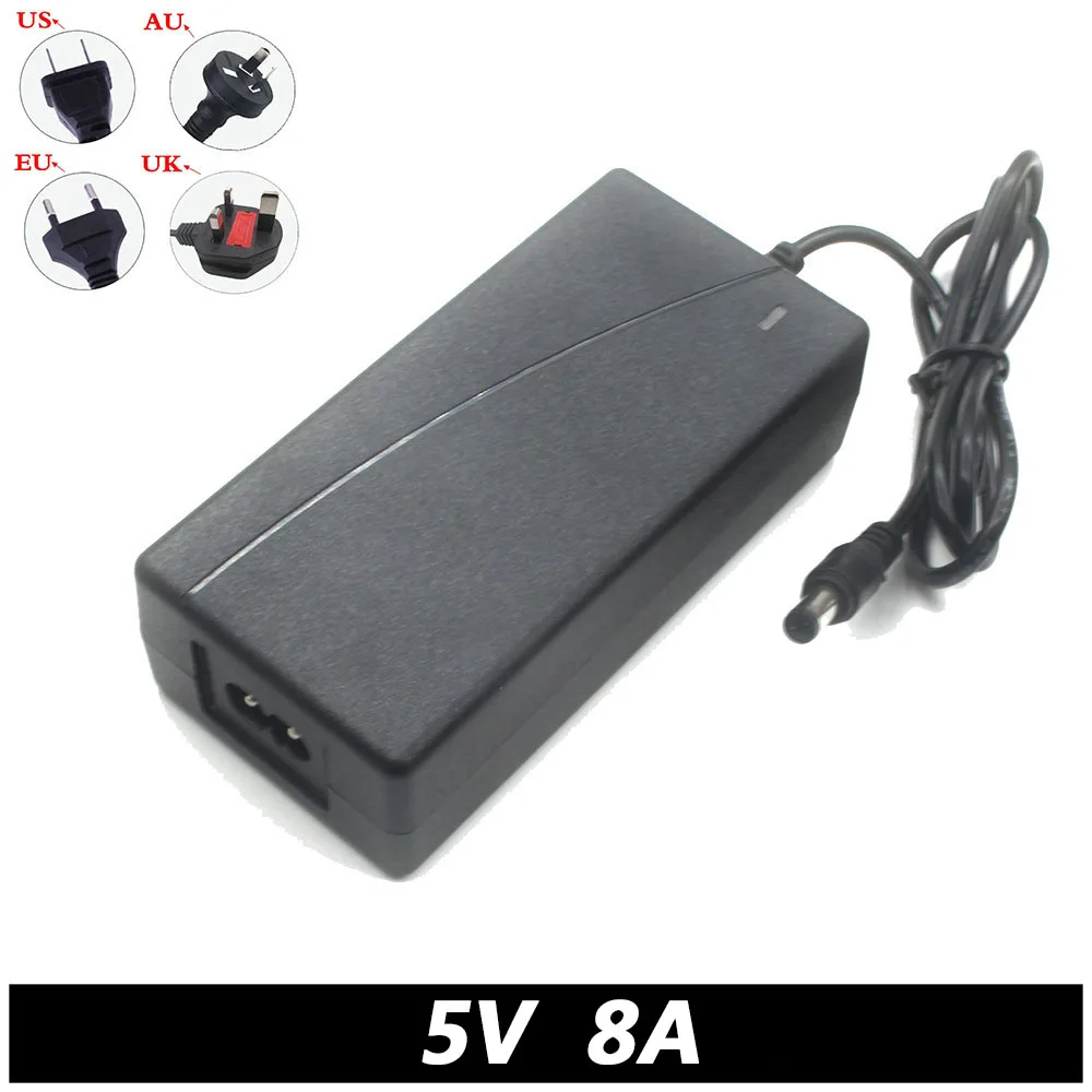 DC Power Supply 5V8A 5V 8A tablet Computer Monitoring set-top box DC switch LED AC Power Supply 8000mA