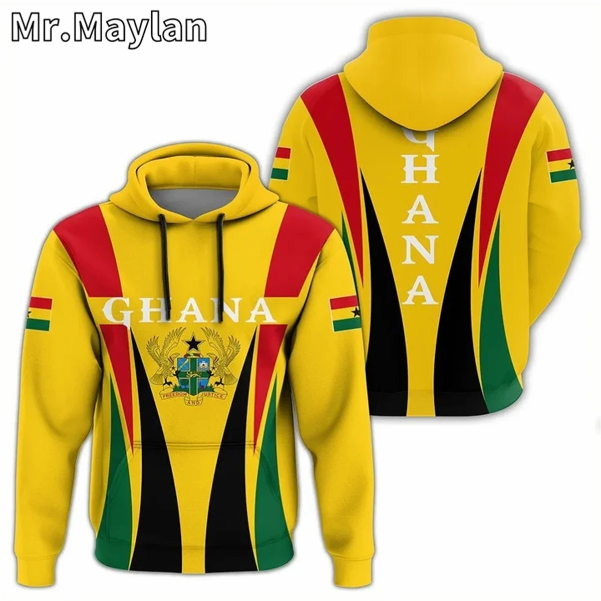 

AFRICAN HOODIE Country GHANA Flag 3D Printed Unisex Hoodies Men/Women Streetwear Zip Pullover Casual Jacket Tracksuits W-12334