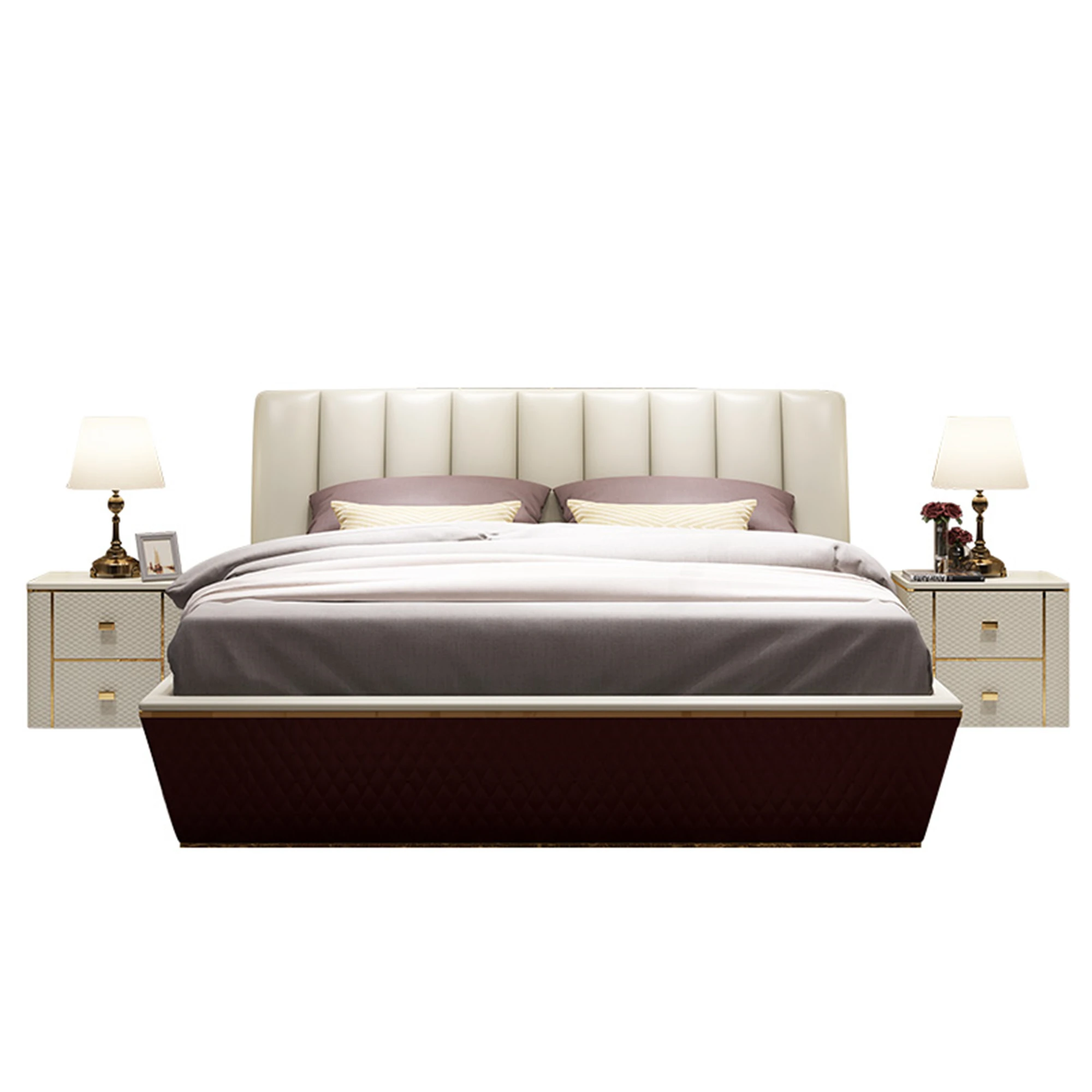 

yo-New Design Fashion Elegant Queen Size Bed*