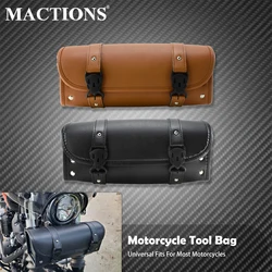 Motorcycle Tool Bags Tail Storage Black/Brown Side Bag For Harley Touring Softail Sportster Dyna For Yamaha For Honda Fork Bags