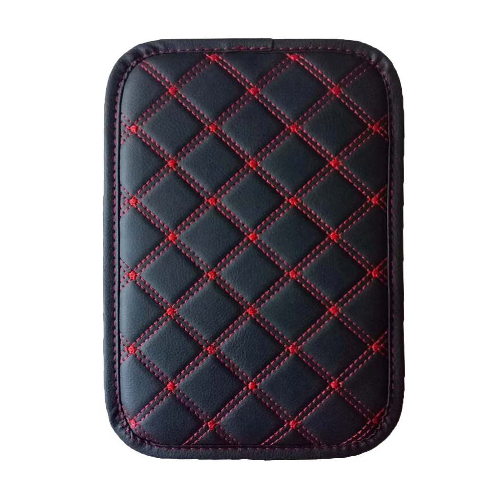 

Car Armrest Box Pad PU Soft Comfortable Durable Easy Install Universal Design Suitable Many Cars Armrest Mat Console Box