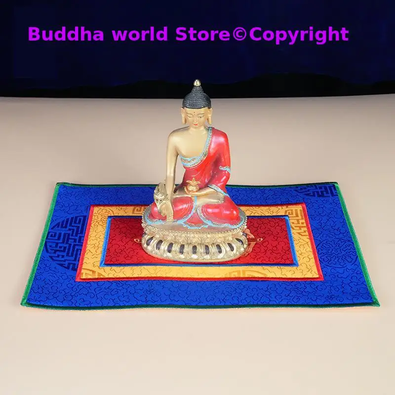50% OFF Buddhism decoration Tibet family Temple Vajra Pad cloth mat Cushion for Worship Buddha statue Altar ritual implement