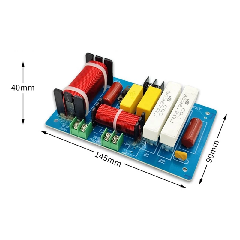 2 pçs PA-2A 2 maneiras alto-falante crossover agudos + 450w graves puros subwoofer divisor de frequência filtros diy azul diy para casa