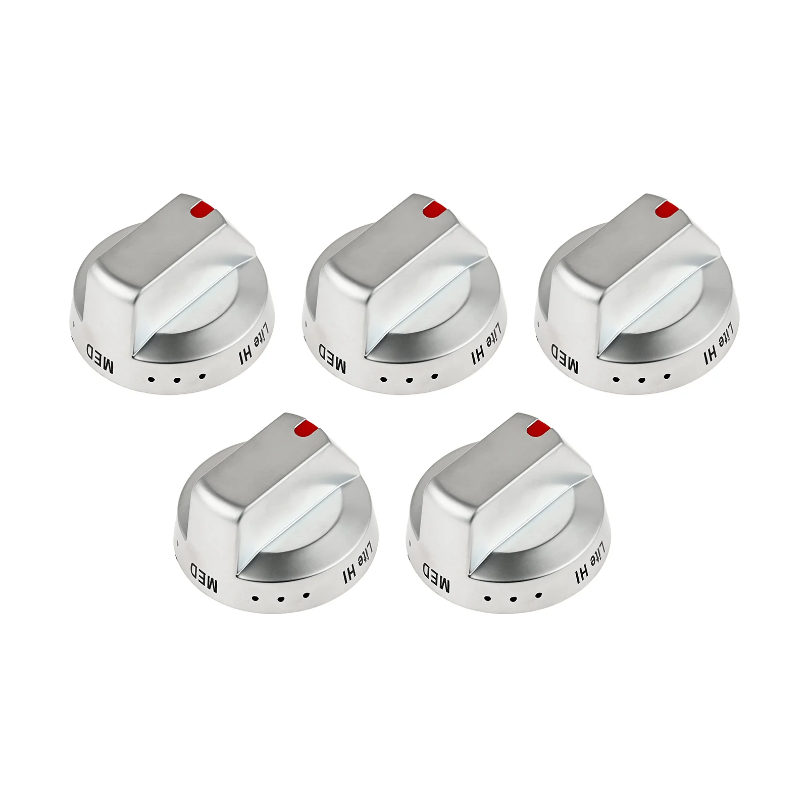 5Pcs DG94-03950A Burner Control Dial Knob for Samsung Gas Range NX60A6711SS/AA NX60A6511SS/AA  Replaces DG94-04167A DG94-03950D