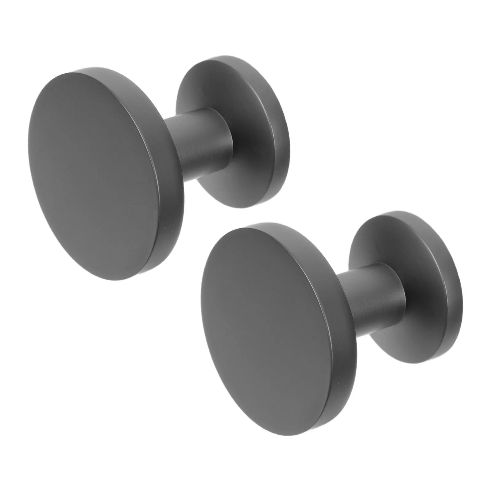 

2Pcs Single Hole Round Zinc Alloy Drawer Handles Cabinet Knobs Modern Replacement for Kitchen Bedroom Dresser Furniture