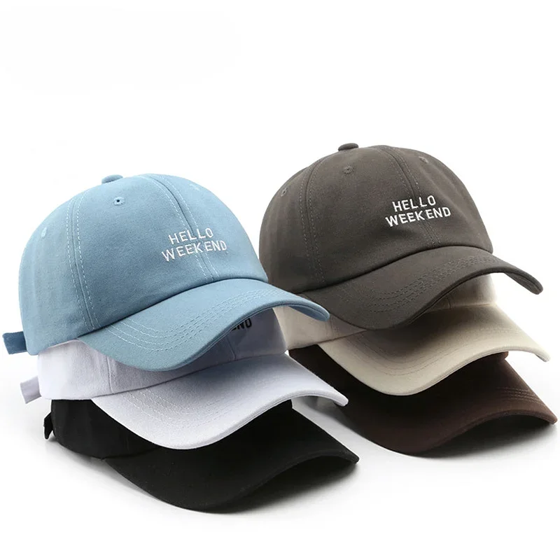 Fashion Letter Baseball Cap For Men Women Embroidered Peaked Hat Cotton Color Duck Tongue Caps Outdoor Sun Visors