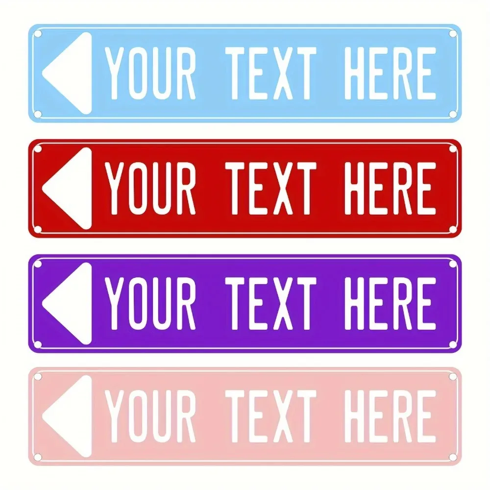 40x10cm 2D Flat Custom Aluminum Sign Durable Metal Wall Decor Home Garden Business Holiday Gift No Electricity