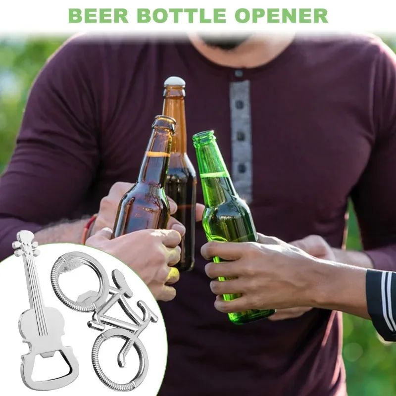 فتاحة زجاجات على شكل غيتار ، فتاحات بيرة ، هدايا مثالية للحبيب ، محبي الموسيقى ، إكسسوارات المطبخ