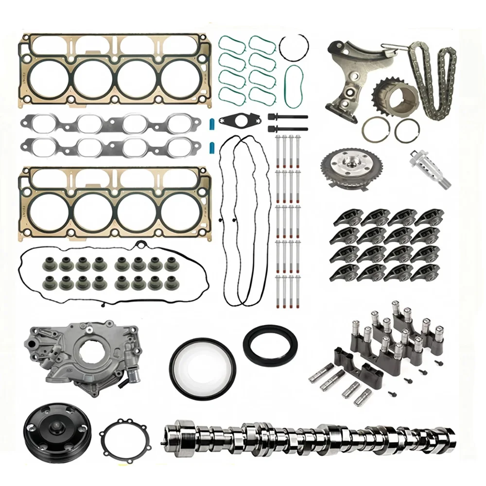 Engine Parts Rebuild Overhaul Gasket Camshaft Timing Chain Kit Fit 5.3 L V8 Gas For 14-20 Chevy Suburban Tahoe GMC Yukon 5.3L