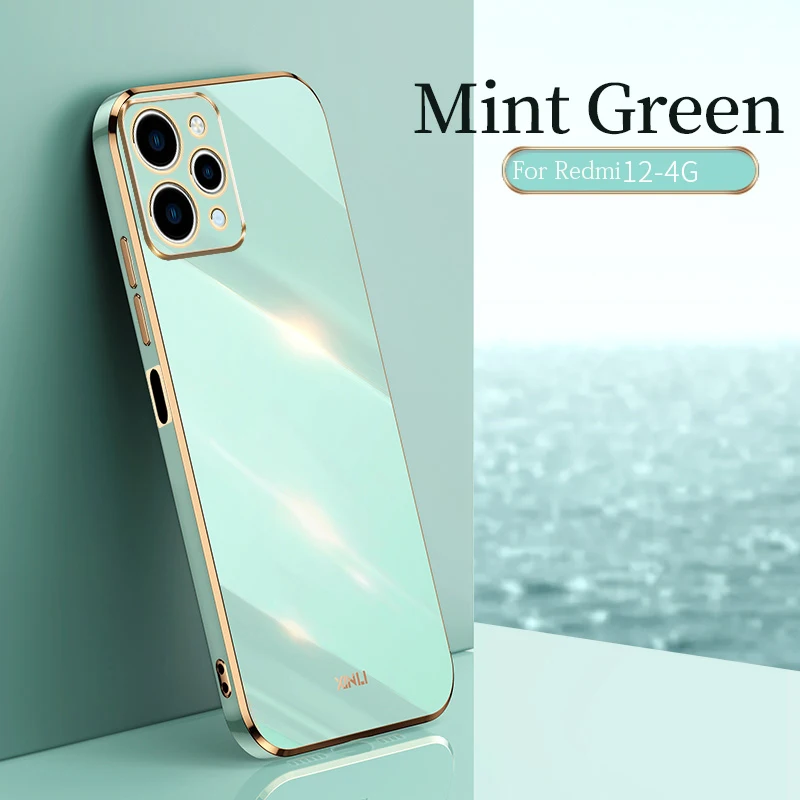 For Xiaomi Redmi 12 4G Case Soft TPU Cover Anti-fingerprint Camera Protection Case For Xiaomi Redmi 12 4G