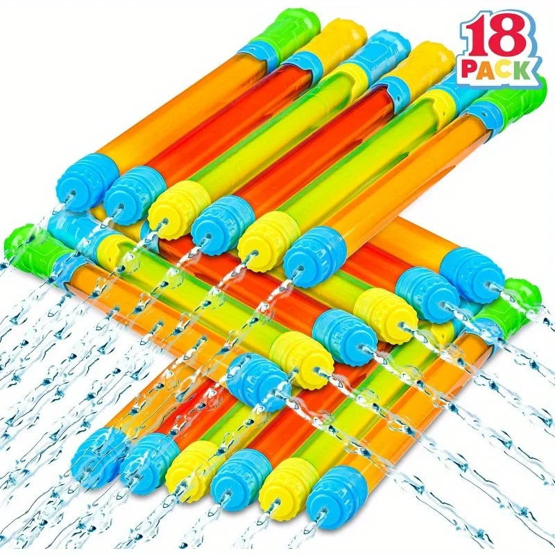 Sloosh 18er-Pack 16,5'' Wasserpistole Super Soaker Blaster Spritzpistolen Großpackung Sommer Outdoor Schwimmbad Strand Wasserspielzeug