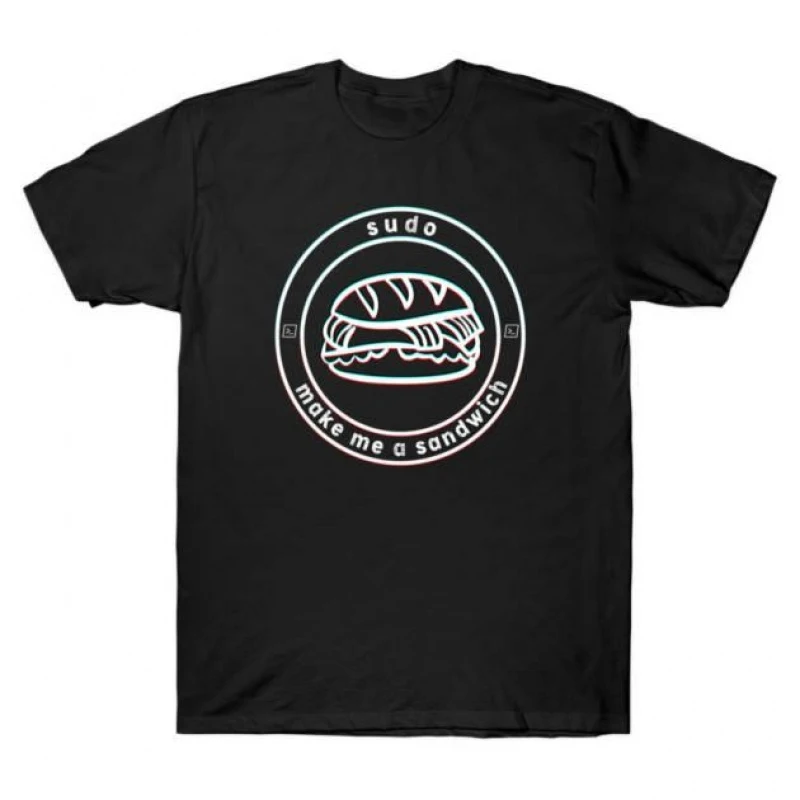 

Sudo Make Me a Sandwich Linux Command Humor Funny Developer Gift t shirt for Software Engineer Graphic clothes All size Tops