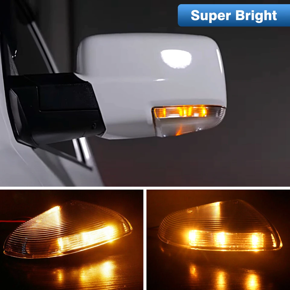 Boost Auto 2973BX-BAUTO Tow Mirror Lights | LED Switchback | Clear Lens | ARKON OFF-ROAD Boost Auto 2973BX-BAUTO Tow Mirror Lights | LED Switchback | Clear Lens | ARKON OFF-ROAD