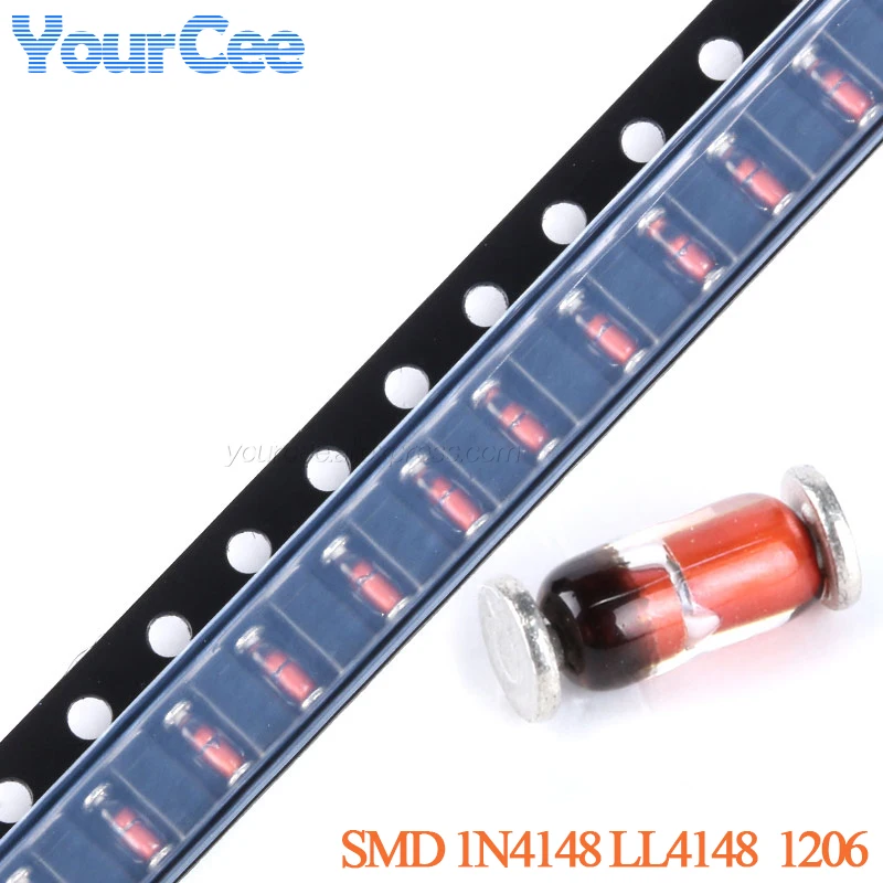 500 sztuk/50 sztuk dioda SMD 1N4148 LL4148 4148 LL34 diody przełączające 1206 pakiet
