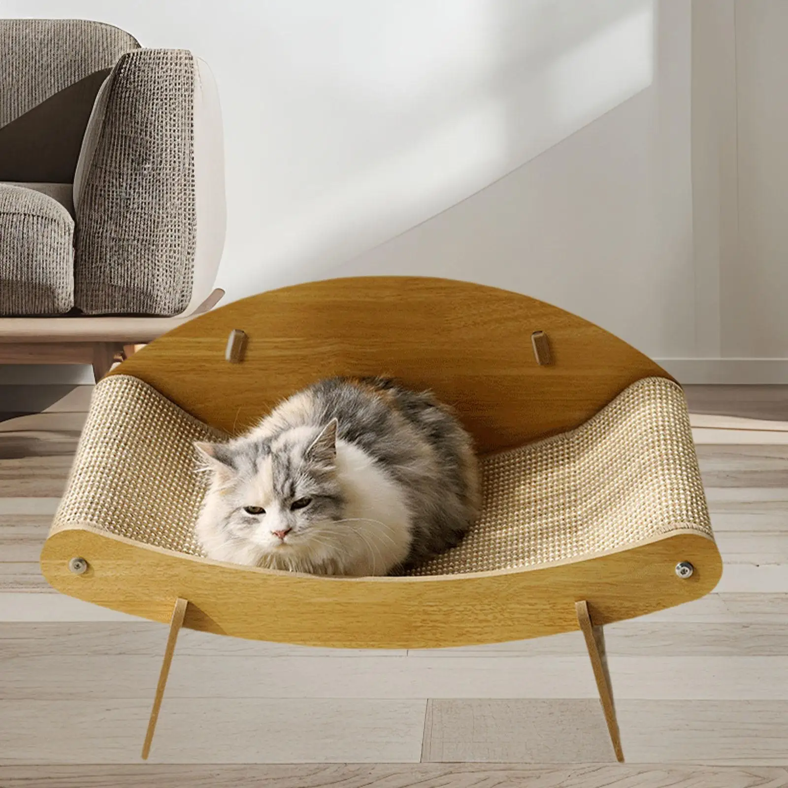 

Cat Lounge Scratcher Exercise Cat Couch Bed for Bunny Large Cats Small Dogs