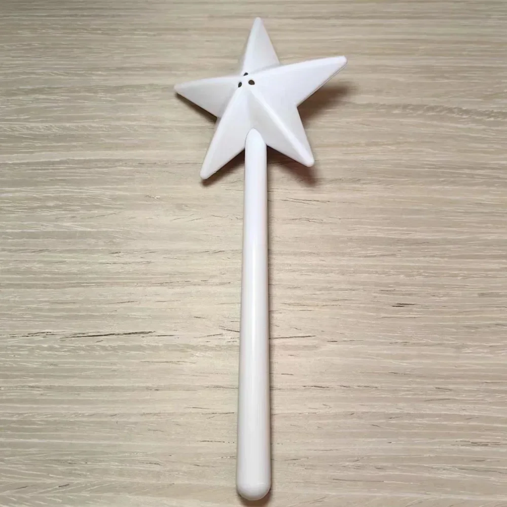 Barra de estrella de hadas de 1/3 agujeros, salero y pimienta, varita mágica, dispensador de especias, botella creativa bonita para Control de sal de cocina