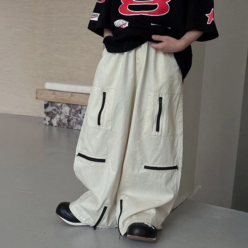 

Boys Summer Trousers Versatile Cotton Casual Trousers 2026 Children's Loose and Comfortable Mosquito-proof Trousers