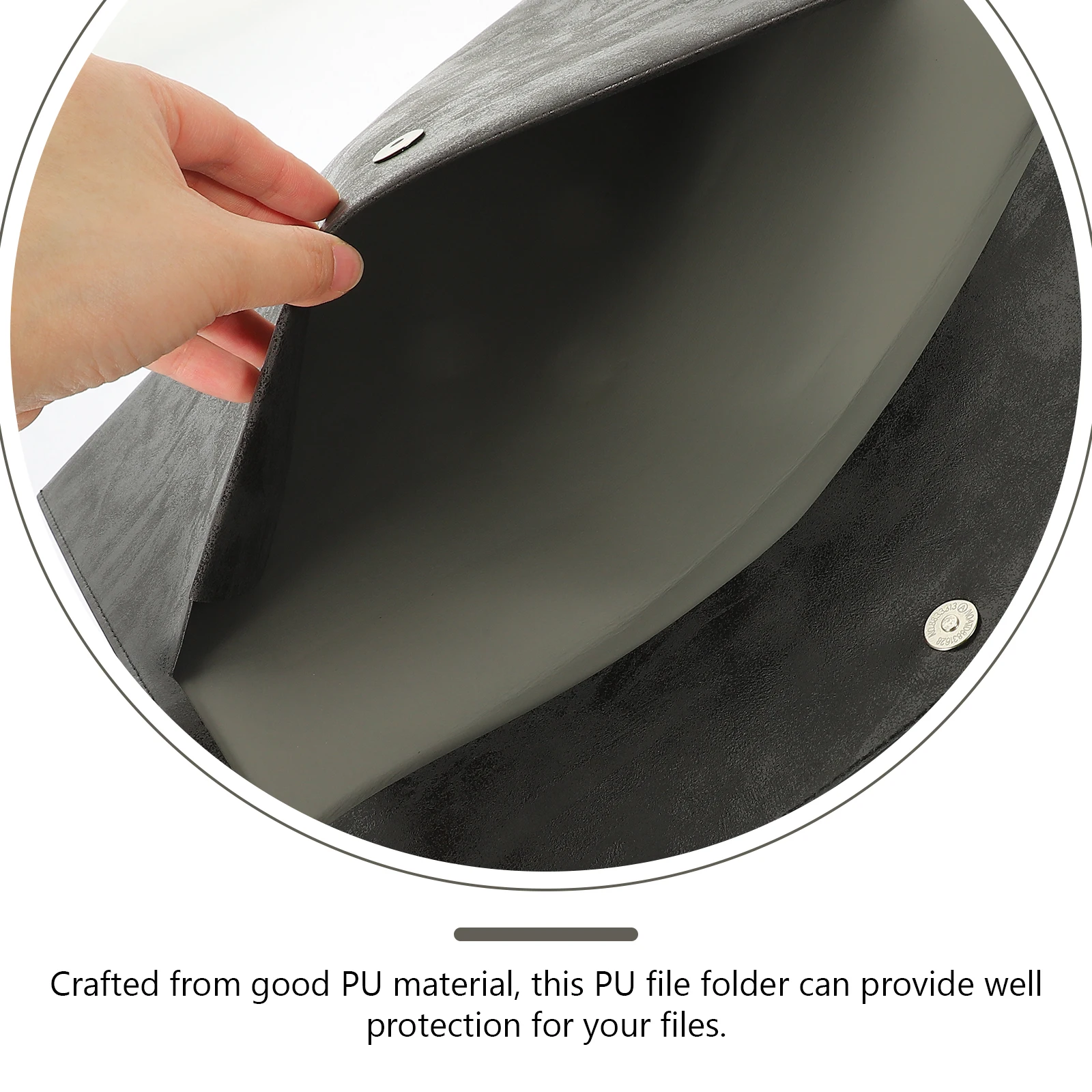 

PU File Folder Office Document Bag Large Space Storage ganizer Travel Pouch Business Archive Bag File Holder Folder