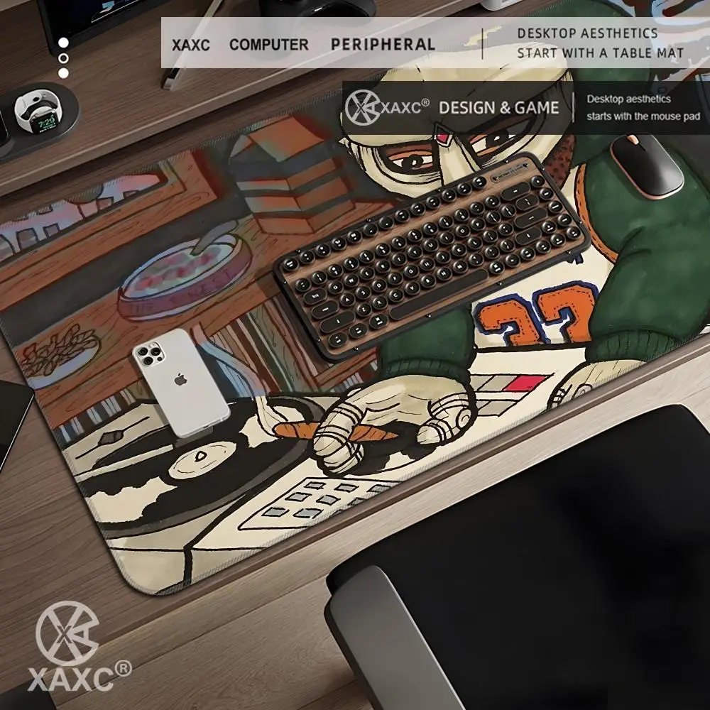 MF DOOM Rapper Mousepad Gaming Office Desk Pads Large For Computer Non-slip Lockedge Mouse Pad HYBXAXC