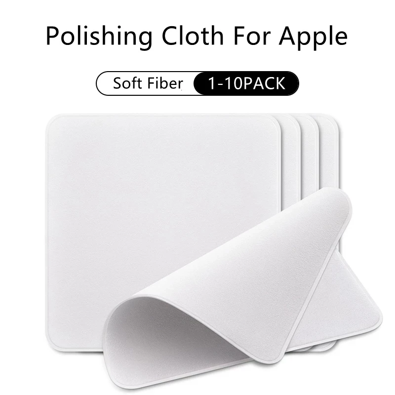 For Apple Polishing Cloth Microfiber Cleaning Wiper Screen Cleaner Polish Cloth for iPhone iPad Tablet Cleaning tool