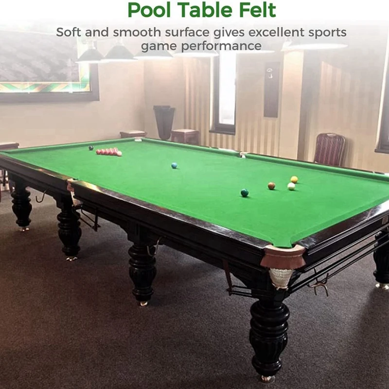 2X Billiard Cloth,8Ft Pool Table Felt Cloth For 8Ft Pool Tables,Billiard Protector With 12 Cloth Strips Used For Clubs