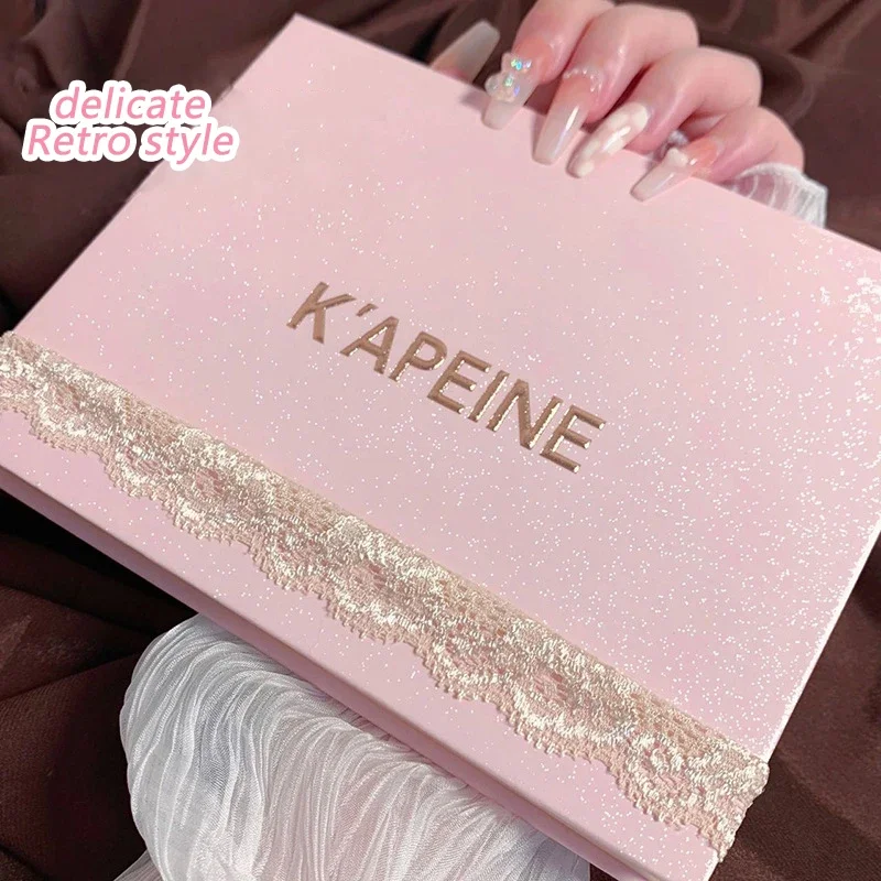 Lace Relief Oogschaduwpalet Natuurlijke Matte Glitter Parelmoer Kumquat Contour Markeerstift Koreaanse Oogschaduw Make-up CosmeticGif