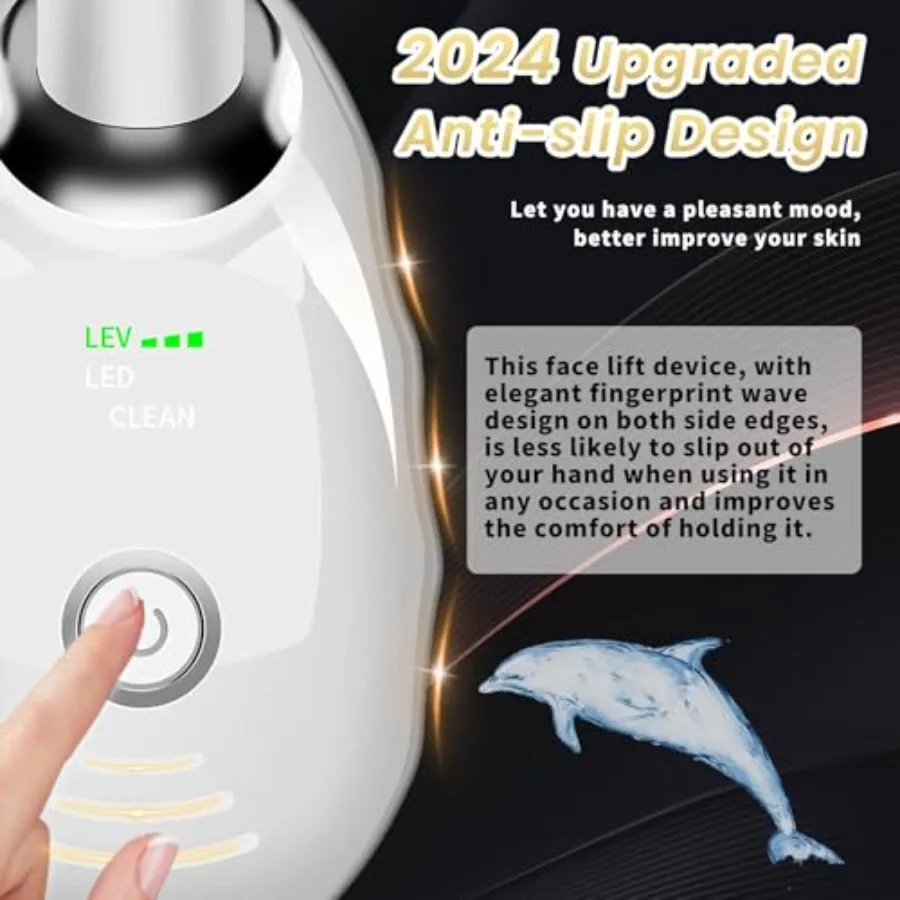 جهاز تدليك الوجه المحمول متعدد الوظائف أدوات العناية ببشرة الوجه مدلك الوجه والرقبة أداة نحت الوجه 7 ألوان Led للوجه و