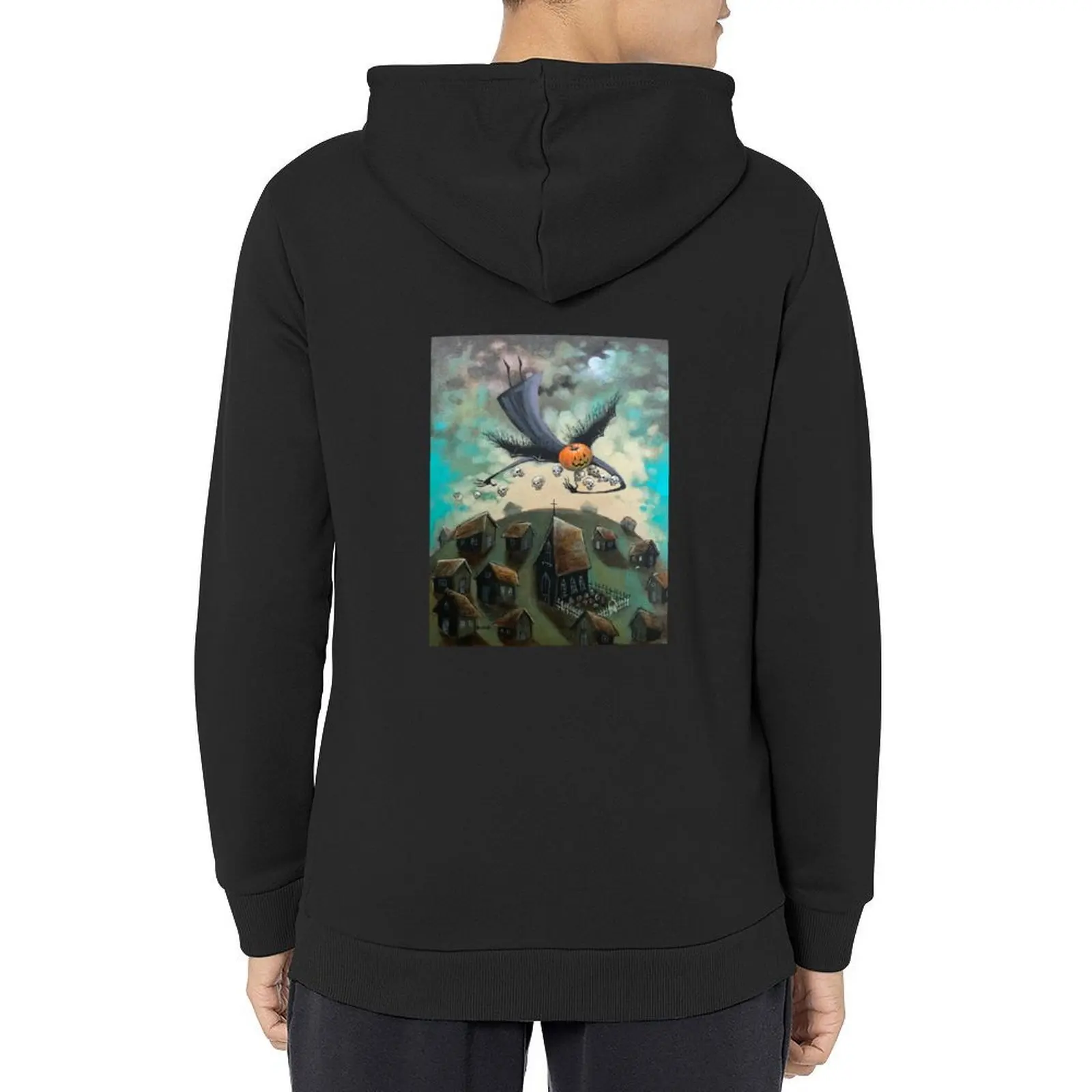 

Spreading Fear and Horror on Halloween Hoodie blouse autumn korean clothes men's sweat-shirt set big size hoodie