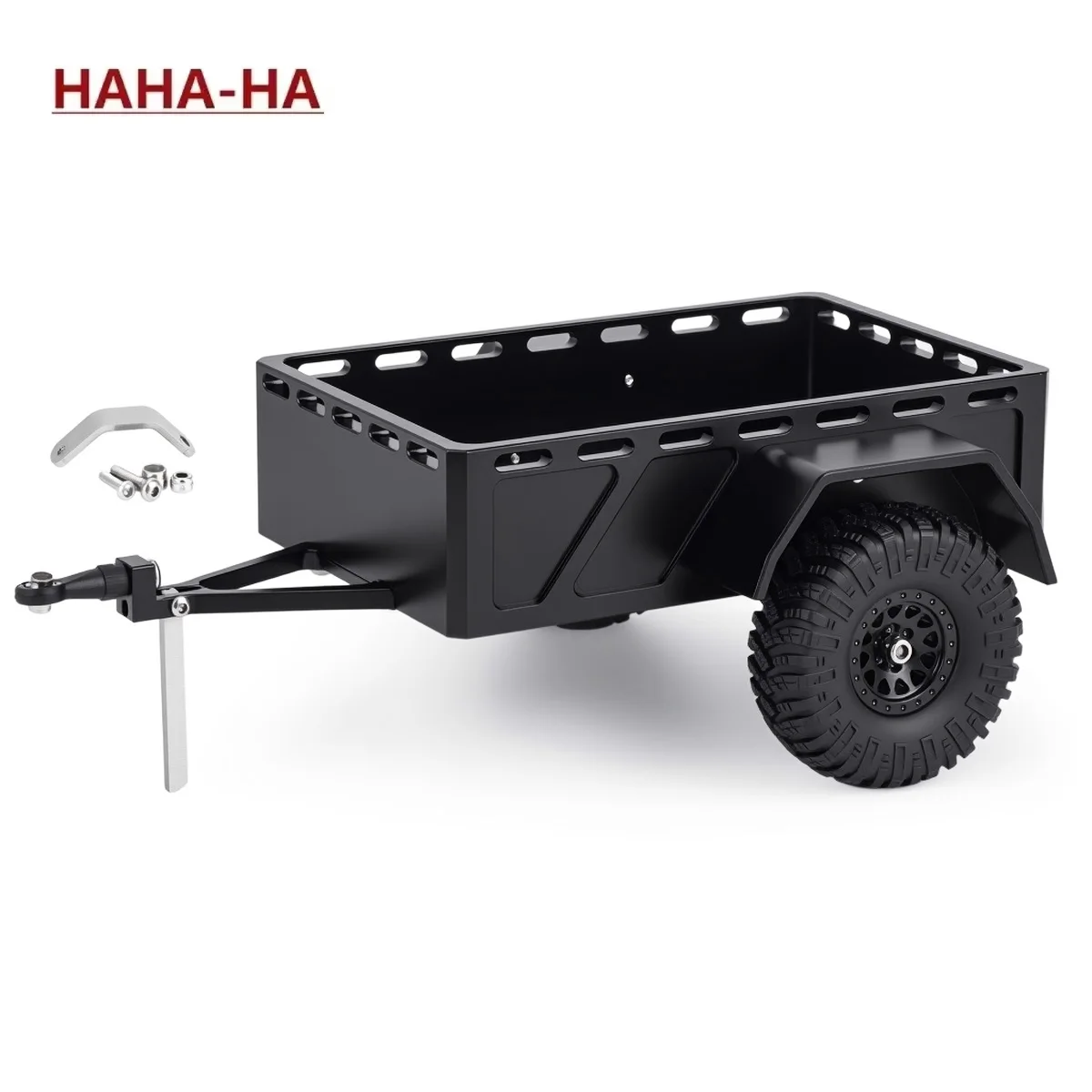 1 Stück Aluminium-Kleinanhänger für 1/30 RC Crawler Axial SCX30 Bronco Wrangler Upgrade-Teil