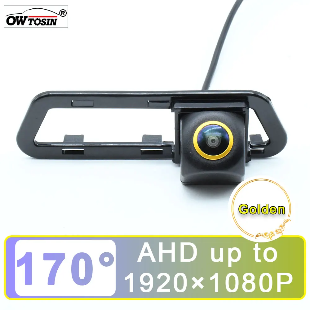 170° Golden Lens AHD 1080P Vehicle Car Rear View Camera For Nissan Tiida/Pulsar Hatchback c12 2011 2012 2013 2014 Car Monitor