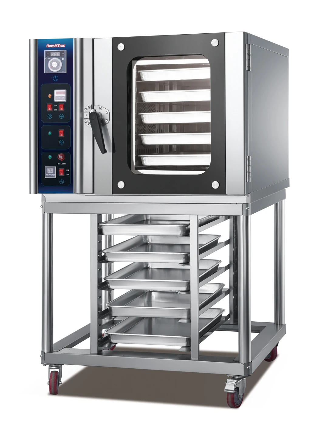 5 Tray Bread Bakery Oven Machine Stainless Steel Rear Blower Hot Air Oven Electric Digital Convection Oven
