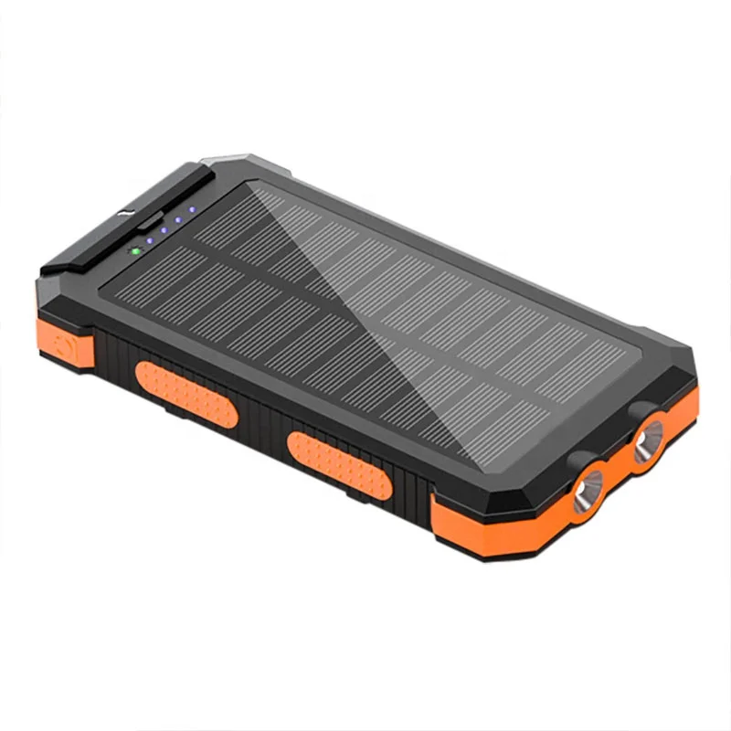 

Portable Travel Solar Power Bank Dual USB Solar External Battery Charger Powerbank For All Mobile Phone