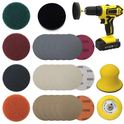 75mm Car Headlight Restoration Kit Heavy Duty Lights Polish Headlights Lens Restore Cleaner DIY Polishing for Electric Drill
