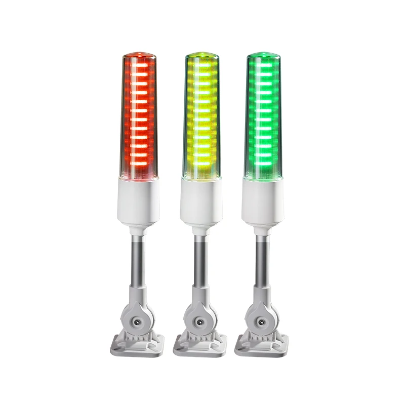 

Светодиодный 3-цветный 1-слойный предупредительный складной звуковой и световой сигнал тревоги для станкового оборудования, индикаторная башня, 24 В