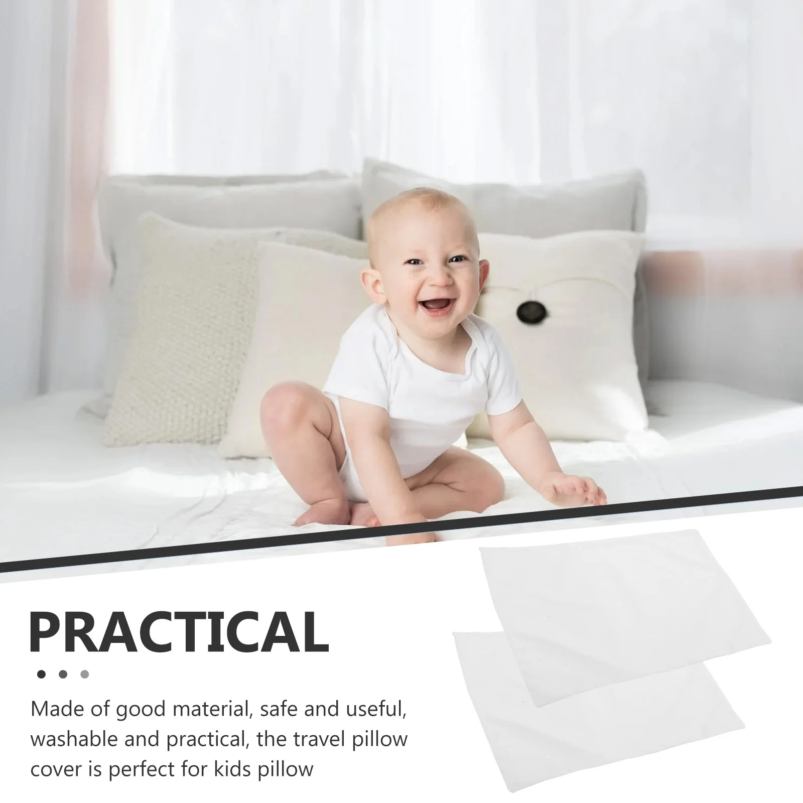 2 قطعة سادات الطفل رائعة المغلف إغلاق الاطفال وسادة غطاء العملي السفر طفل المخدة طفل كيس وسادة #4